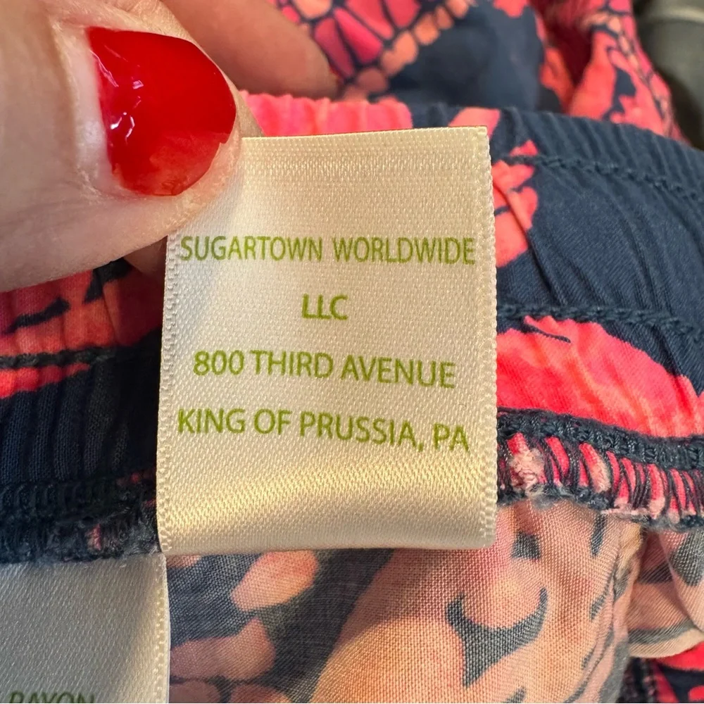 Lilly Pulitzer Katia Shorts Indigo Night Caw print size‎ XS